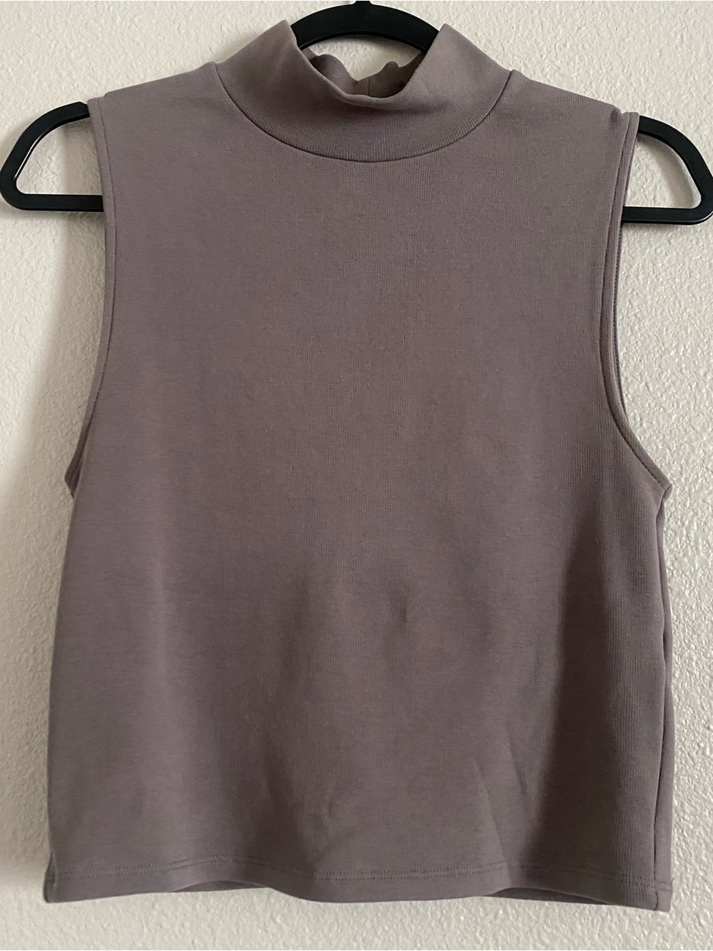 Zara Sleeveless Mock Neck Tank Top